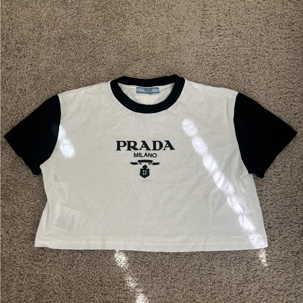 Prada Cropped T-Shirt